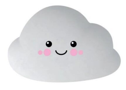 Prenosná silikónová lampička vrátane diaľkového ovládača - Cloud