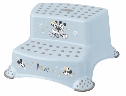 Stolička - schůdky s protišmykovou funkciou - Mickey Mouse, modrá