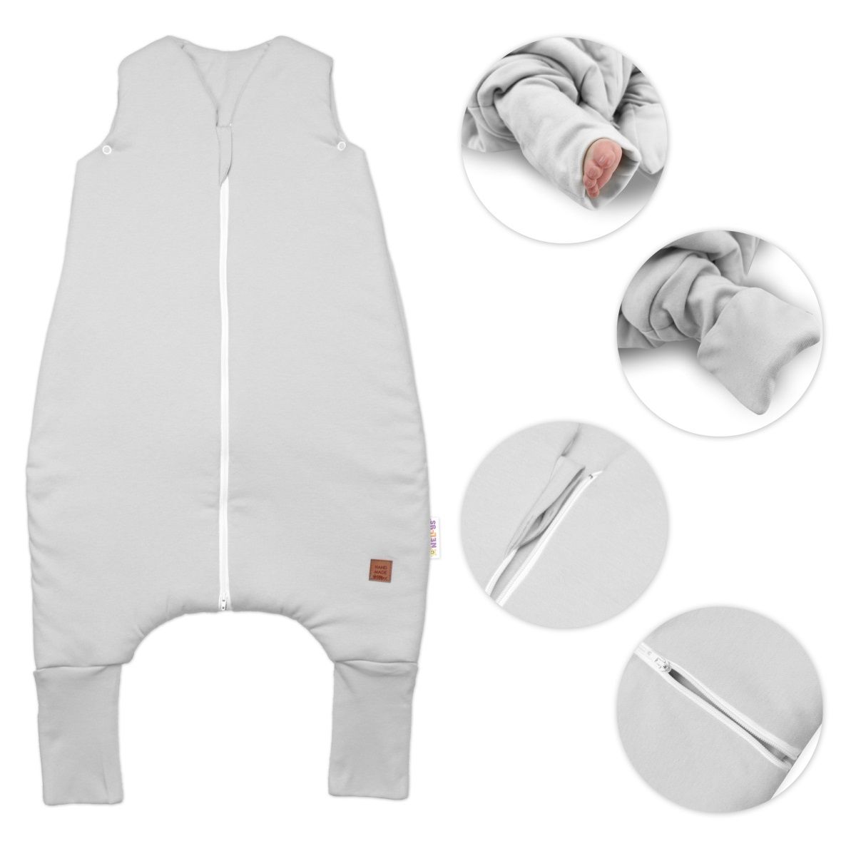 teply-spaci-vak-so-zahrnovacimi-nohavickami-soft-hand-made-sedy-vel-m