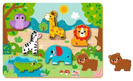 Vkládacie puzzle Zvieratká, 8 dielov
