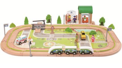 2Kids Toys Vláčikodráha Dedina 110 dielov