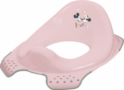 Adaptér - tréningové sedátko na WC - Minnie Mouse, púdrovo ružové