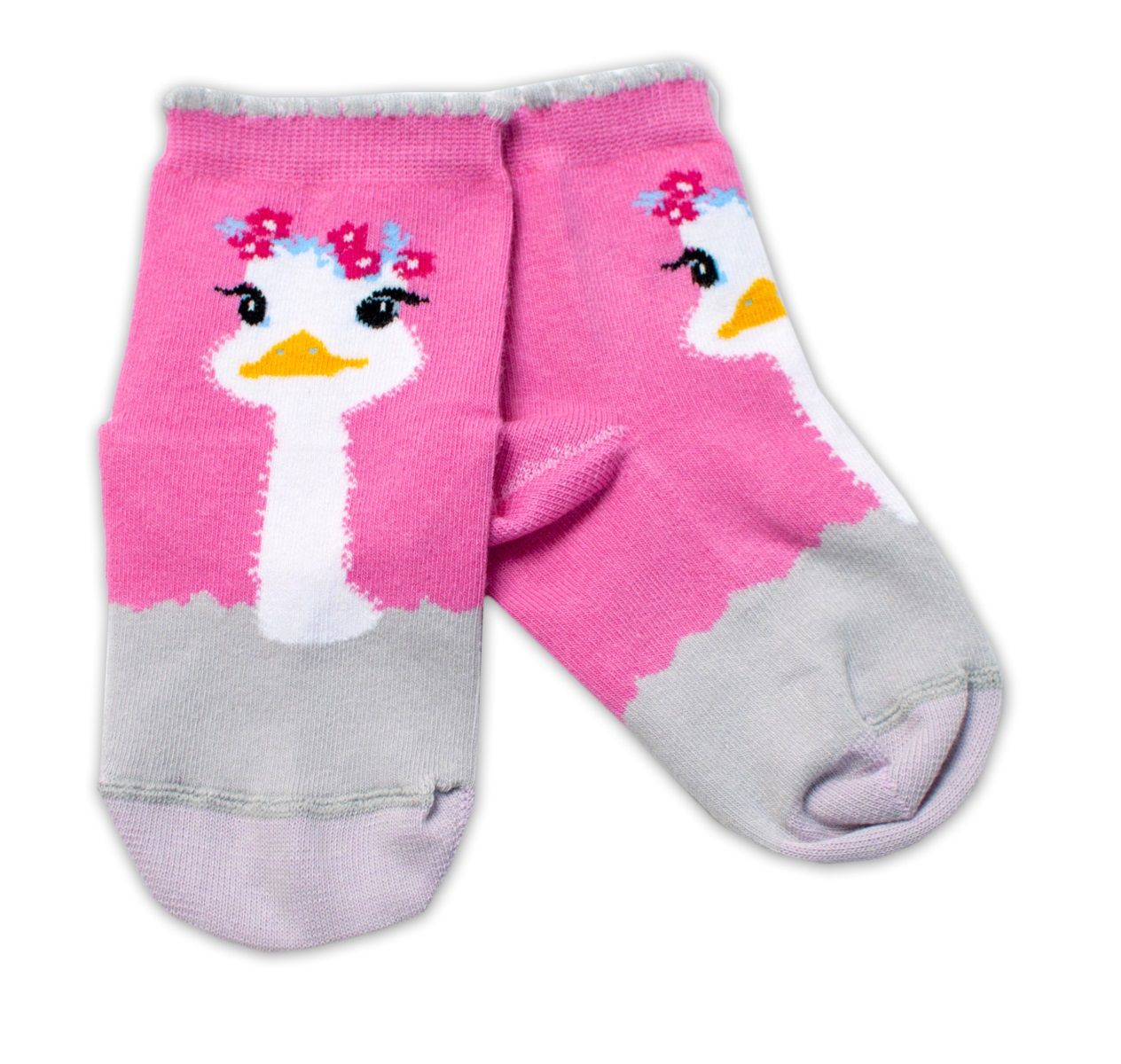baby-nellys-bavlnene-ponozky-pstros-tmavo-ruzove-vel-104-116