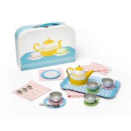Bigjigs Toys Čajová súprava v kufríku
