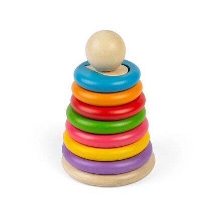 Bigjigs Toys Nasadzovanie tvarov na tyč