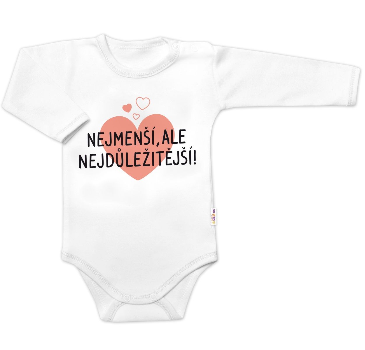 body-dlhy-rukav-nejmensi-ale-nejdulezitejsi-baby-nellys-biele