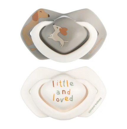 Cumlík Light Touch 0–6 m silikónový symetrický 2 ks DOGS – ortodontický, BPA free