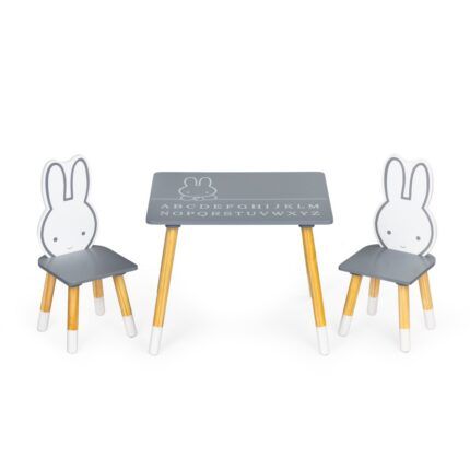 Detská sada nábytku - Stôl + 2 stoličiek - Bunny