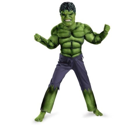 Detský kostým Svalnatý Hulk s maskou 110-122 M