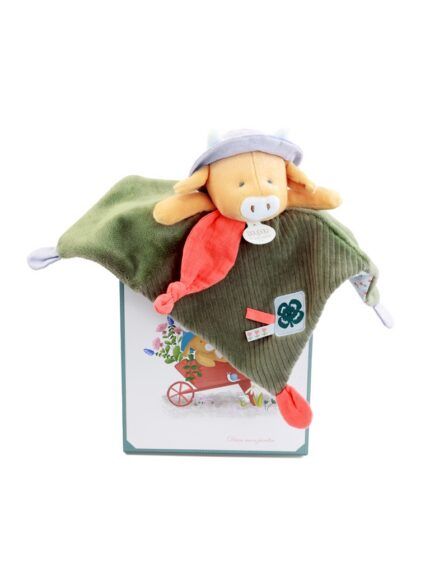 Doudou Darčeková sada Plyšový muchláčik kravička Aneth 27 cm