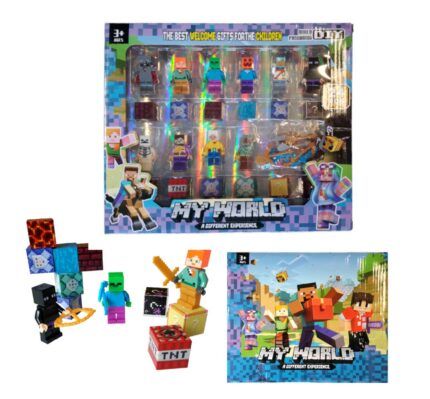 Magnetická stavebnica Minecraft s figúrkami 36ks