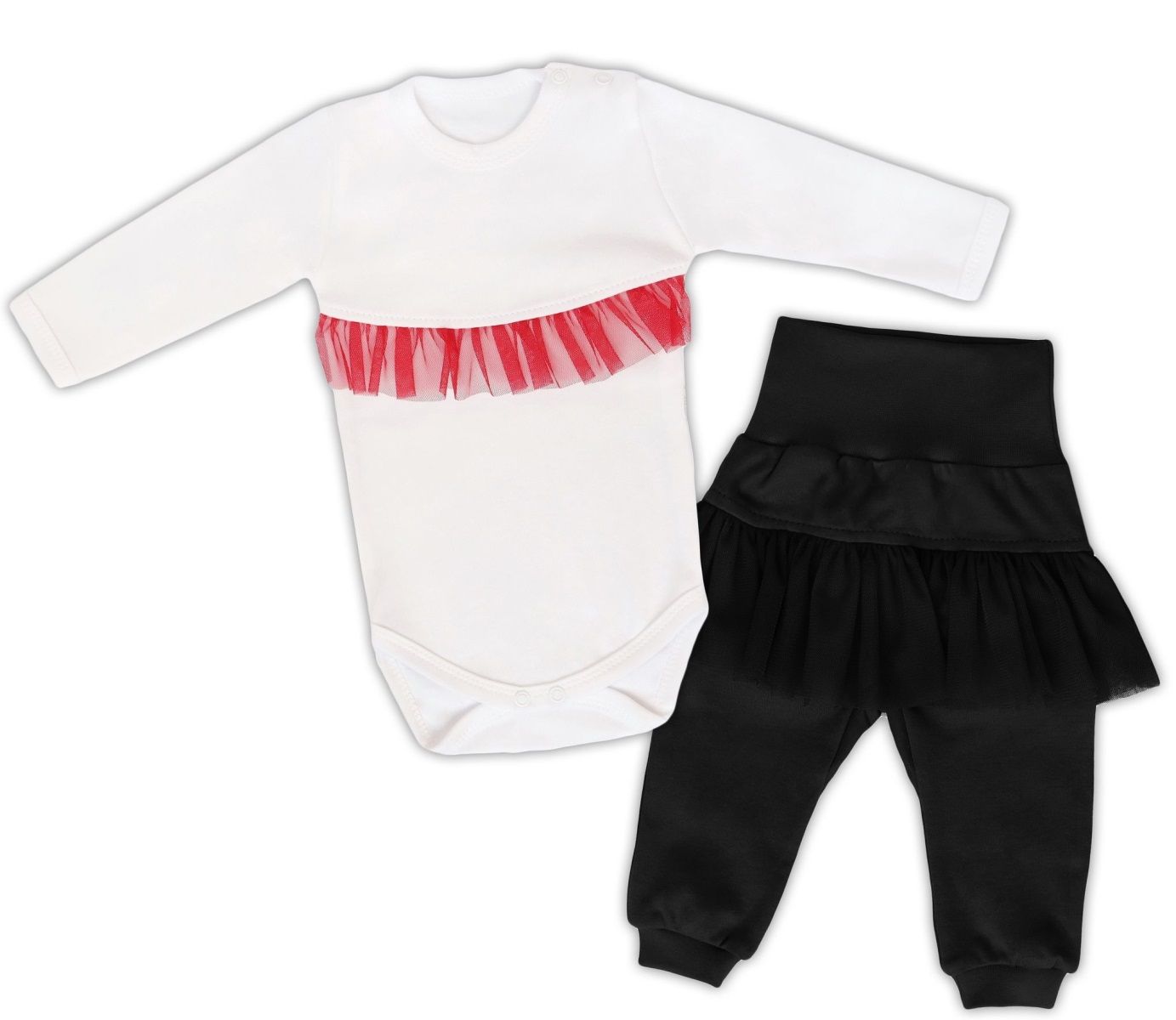 mamatti-2-dielna-sada-body-dl-rukav-s-tutu-volankem-teplacky-s-tutu-biele-cierne-vel-62
