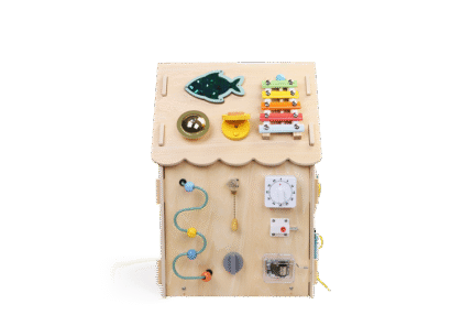 Montessori  Activity board Domček prírodný