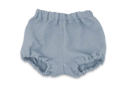 Mušelínové kraťasky NATURE - jeans, veľ. M,  1- 4 rokov