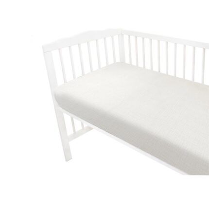 Mušelínové prestieradlo postieľky 60 x 120 NATURE double - smotanové