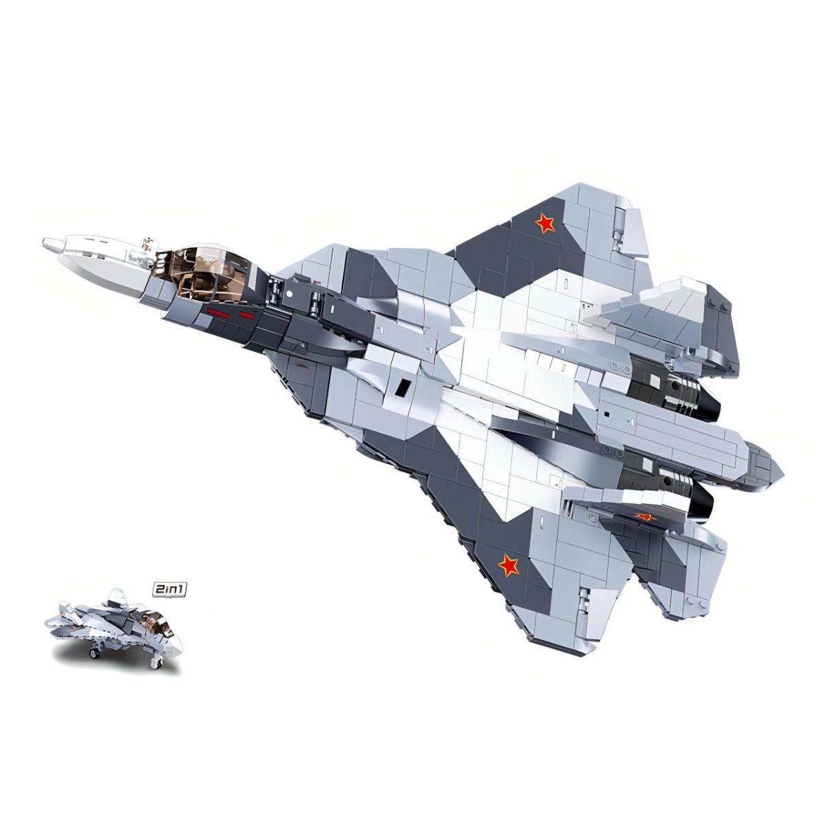sluban-model-bricks-m38-b0986-prudove-stihacie-lietadlo-su-57-2-v-1