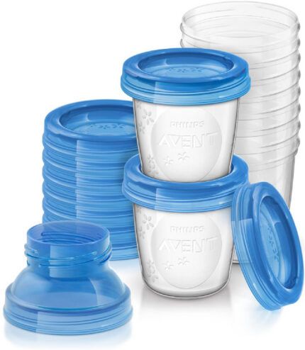 VIA poháriky s viečkami Avent - 180 ml - 10 kusov