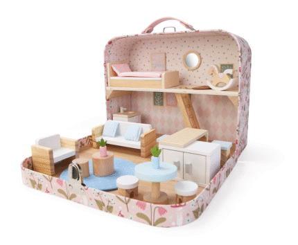 2Kids Toys Domeček pro panenky v kufříku Obývací pokoj