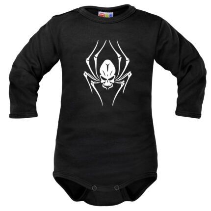 Body dlhý rukáv Dejna Spider - čierne, veľ. 80