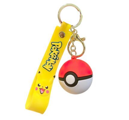 Detská kľúčenka Pokémon Pokébal s pútkom a karabínou