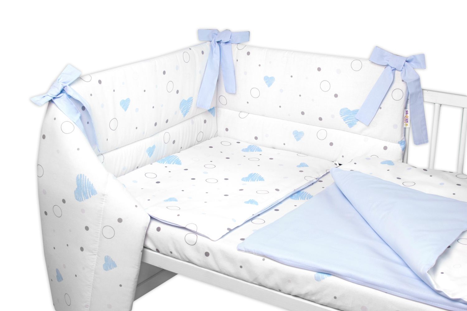 mantinel-s-oblieckami-3d-bavlnena-sada-i-love-boy-120x90-cm-baby-nellys-modry-biely