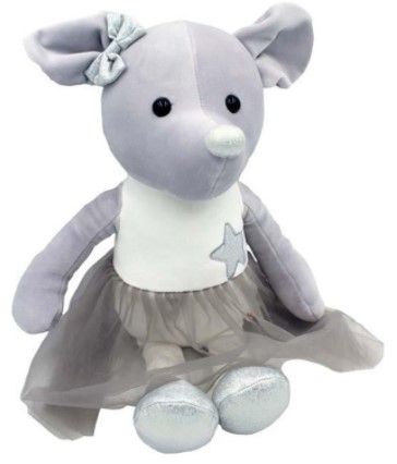 Plyšová hračka Tulilo Myška Lila, 33 cm - sivá