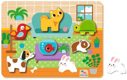 Vkládacie puzzle Maznáčikovia, 8 dielov